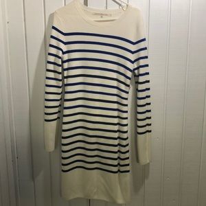 Rachel Roy stripe nautical dress w/ red zipper